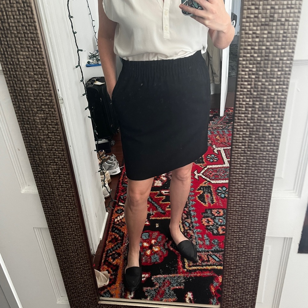 J.Crew Classic Black Women's Sidewalk Skirt Size 6